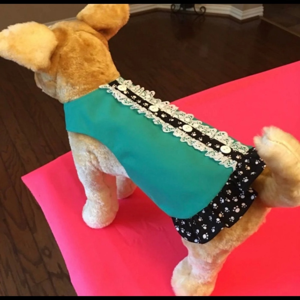 Handmade Dog Dress - Size Small